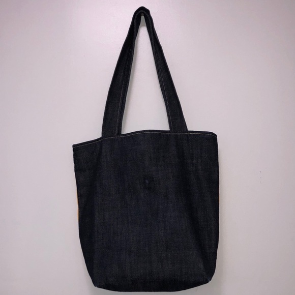 🌞HAND PAINTED Denim Shoulder Bag - Picture 4 of 6